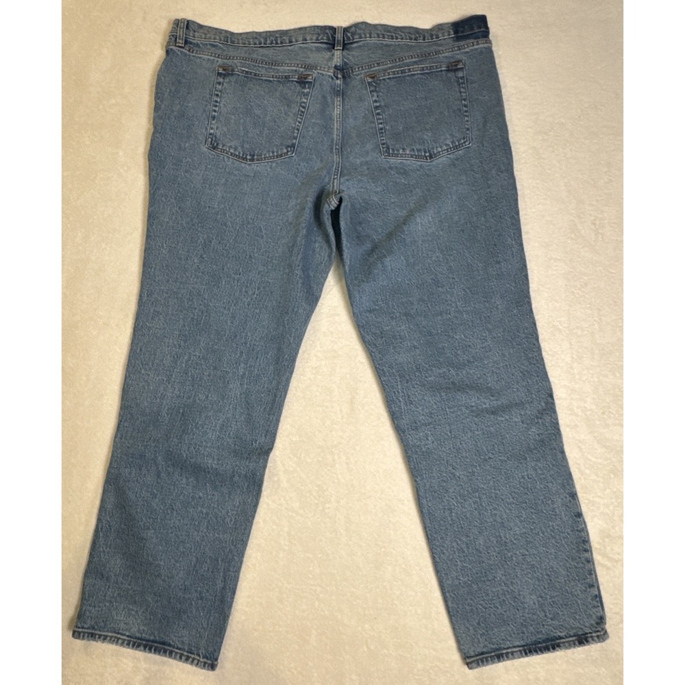 Abercrombie and Fitch Womens Jeans The Straight Mid Rise 36 x 22R Light Wash NWT - Picture 2 of 9
